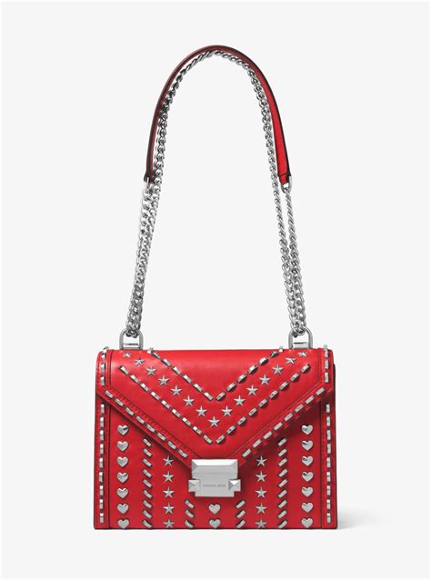 michael kors whitney large studded convertible bag|whitney medium quilted tote bag.